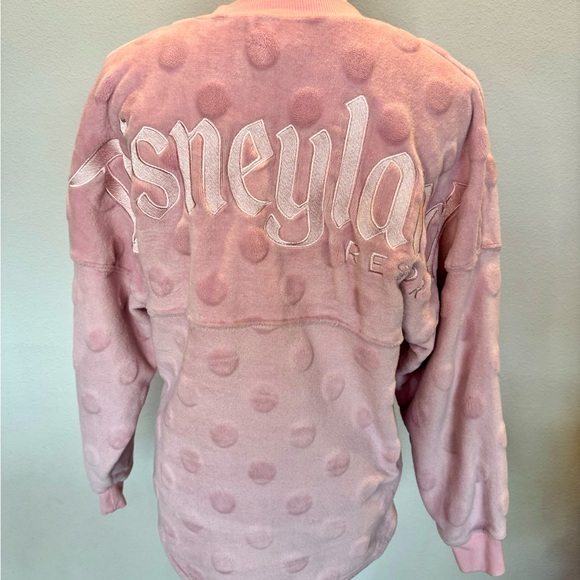 Soft Textured Polka Dot Disneyland Spirit Jersey | XS | EUC | Light Pink |Disney - Picture 7 of 10